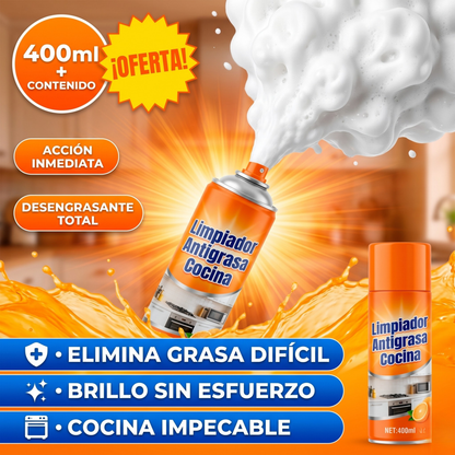 LimpiMax™ – Antigrasa ultrapoderoso para cocinas, fórmula de acción rápida con aroma limón